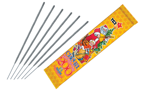  Бенгальские свечи 6 шт 200 мм в пакете  в Ревде