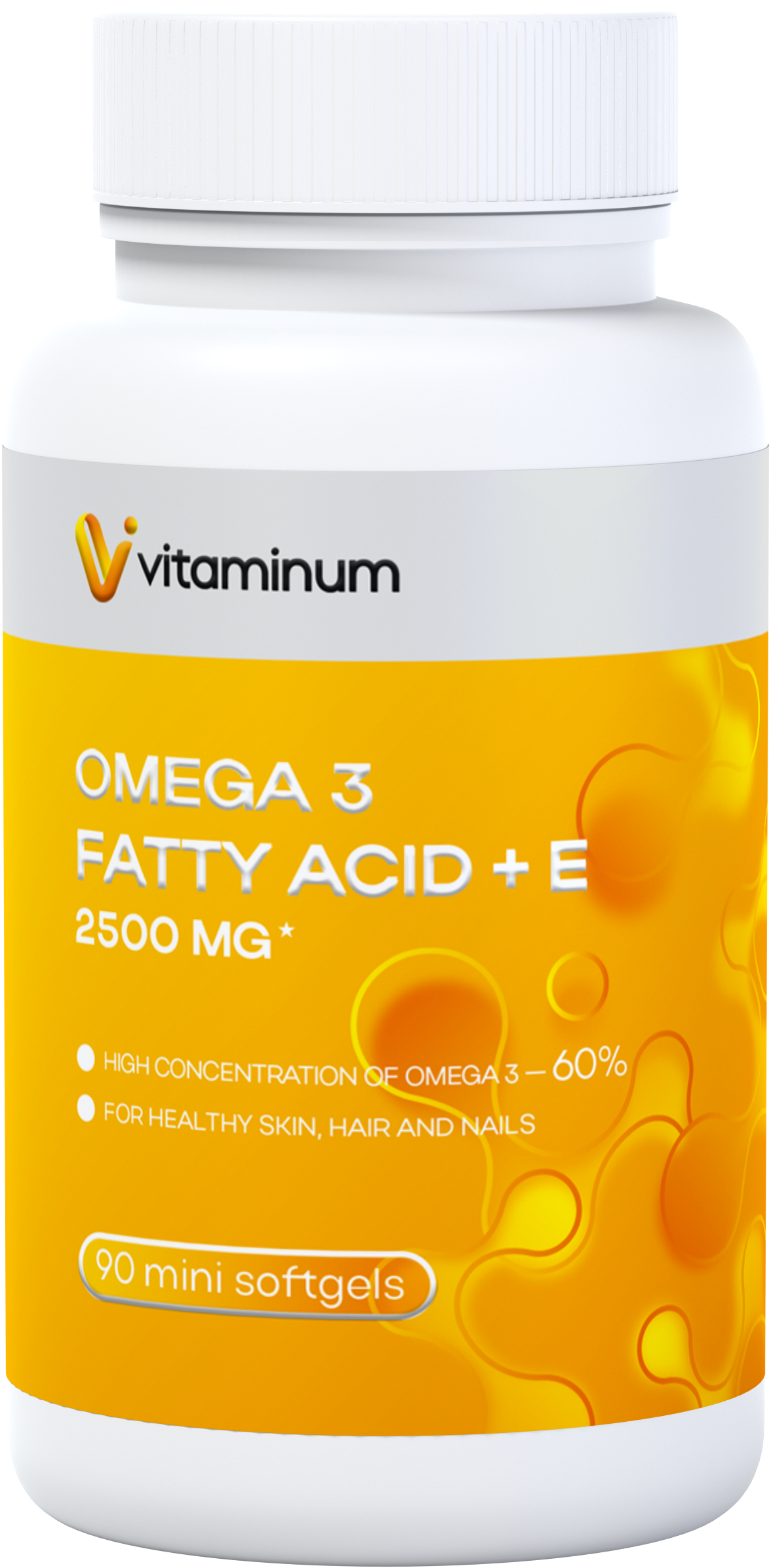  Vitaminum ОМЕГА 3 60% + витамин Е (2500 MG*) 90 капсул 700 мг   в Ревде